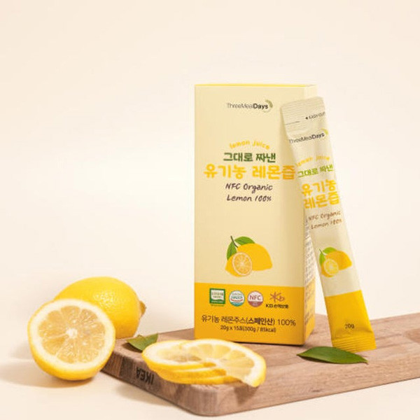 트리밀데이즈 그대로 짜낸 유기농 레몬즙 20g x 15포 3개 | 이으미