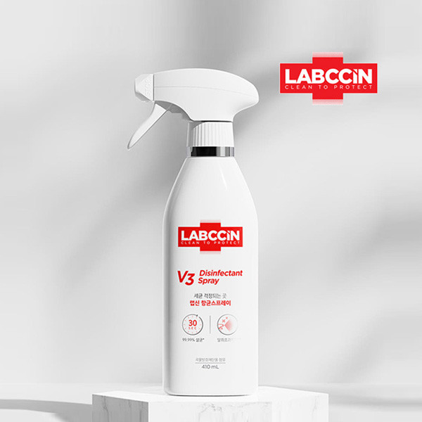 랩신V3 뿌리는 스프레이 410ml 30초 살균 탈취 항균 소독 화장실 청소 에탄올70% | 이으미